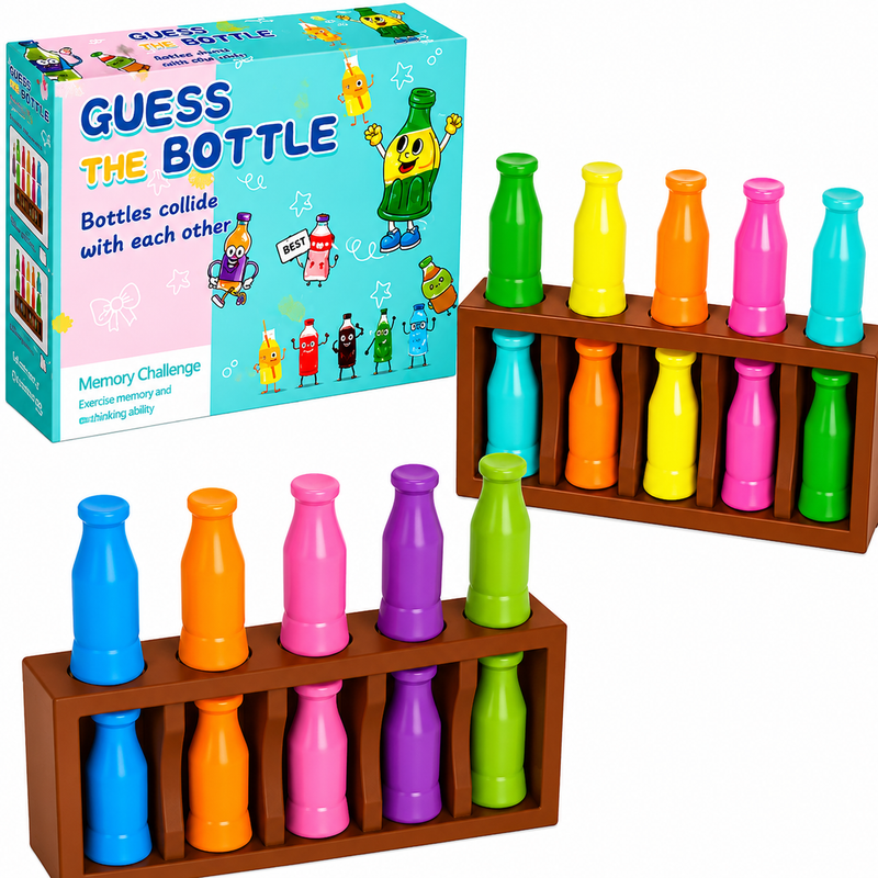 Gra logiczna Bottle Collision 20 butelek 10 kolorów Montessori Rodzinna