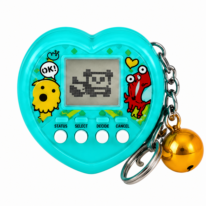 PET EGG 168w1 Tamagotchi Serce LCD Brelok Gra Elektroniczna Prezent