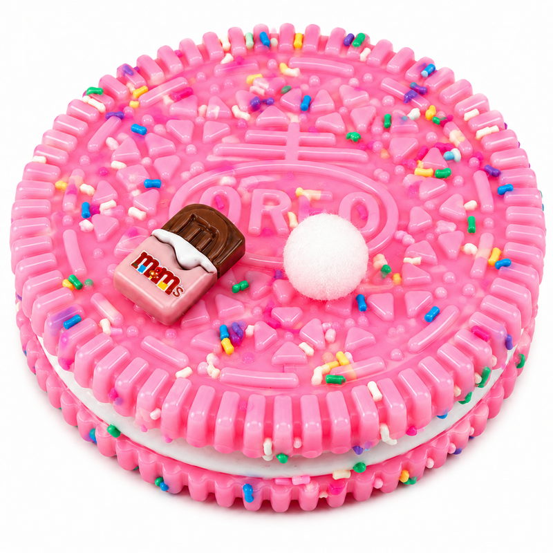 Gniotek Sensoryczny Cookie Różowe Ciasteczko Antystresowe Squishy 10 cm