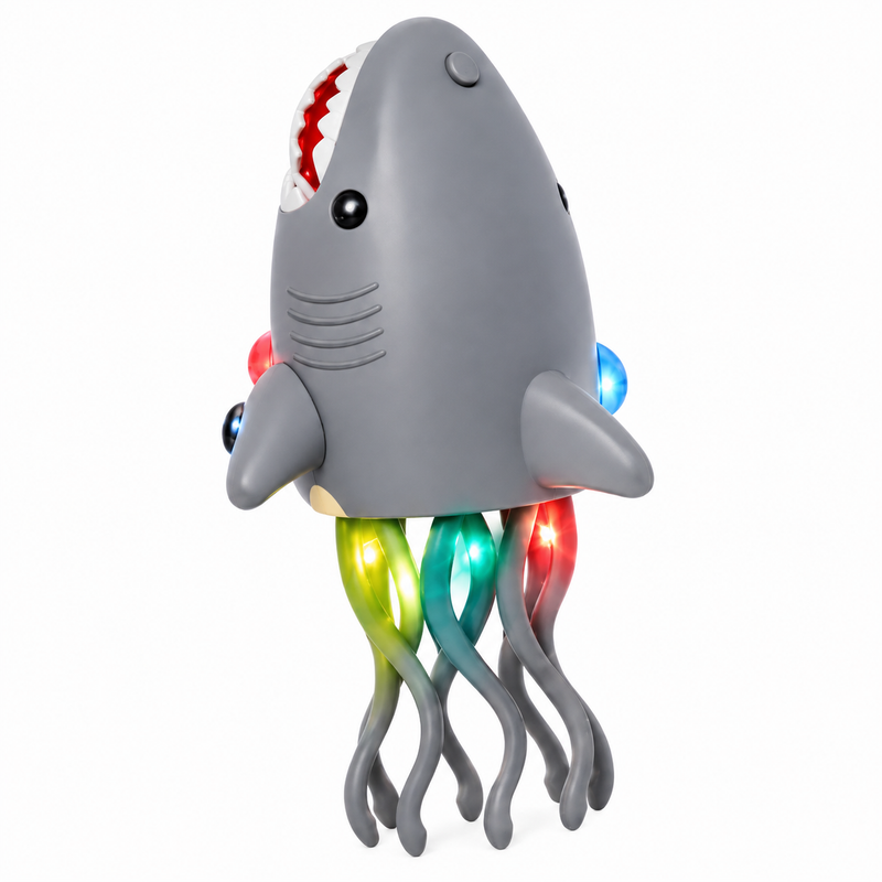 INTERAKTYWNA TAŃCZĄCA Rekin Shark Robot ZABAWKA TAŃCZY i GRA LED Muzyka