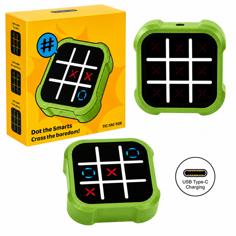 Elektroniczne Kółko i Krzyżyk Tic Tac Toe 4w1 Gra Logiczna USB