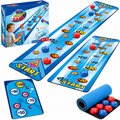 Gra zręcznościowa Number Game – mata do ślizgania 20x90cm, 6 krążków
